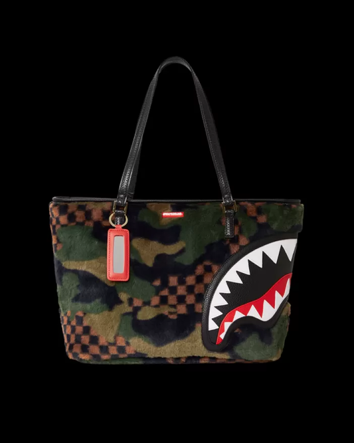 TOTES | HANDBAGS*Sprayground BIG SKY FUR SHARK TOTE