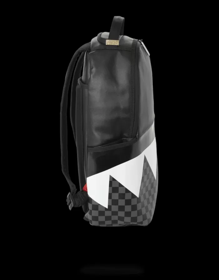 BACKPACKS*Sprayground BLACK HALF CHECK SHARKS IN PARIS BACKPACK (ONE OF ONE)
