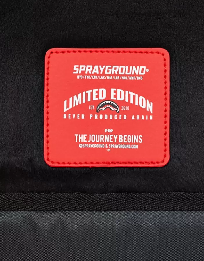 BACKPACKS*Sprayground BLACK HALF CHECK SHARKS IN PARIS BACKPACK (ONE OF ONE)