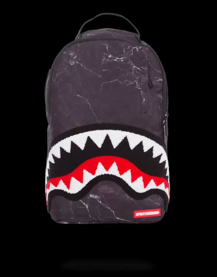 BACKPACKS*Sprayground BLACK MARBLE BACKPACK