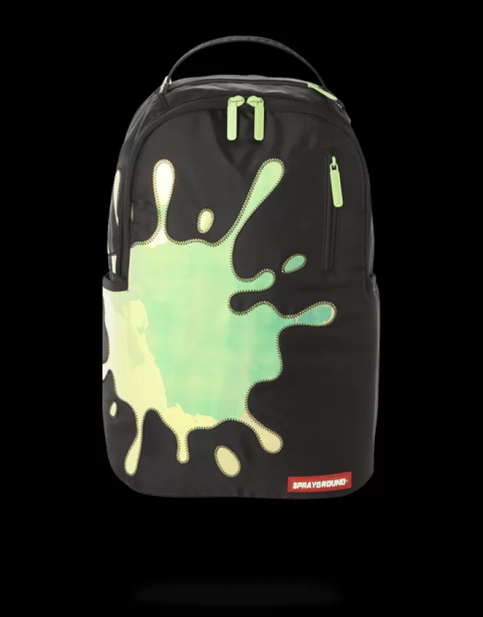 BACKPACKS*Sprayground BLUE MIRROR REFLECTIVE SPLAT BACKPACK (ONE OF ONE)