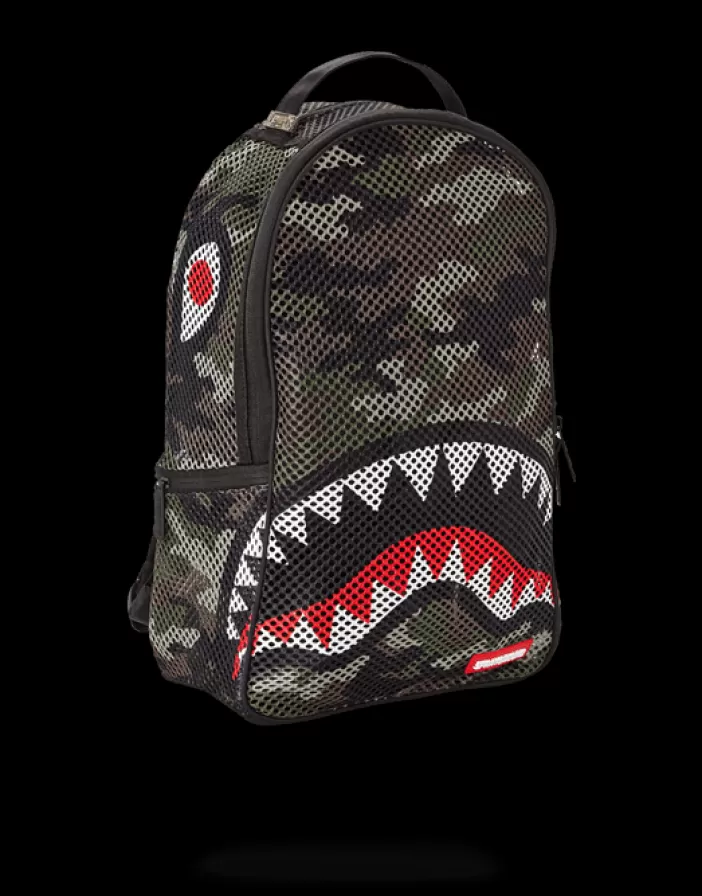 BACKPACKS*Sprayground CAMO MESH SHARK
