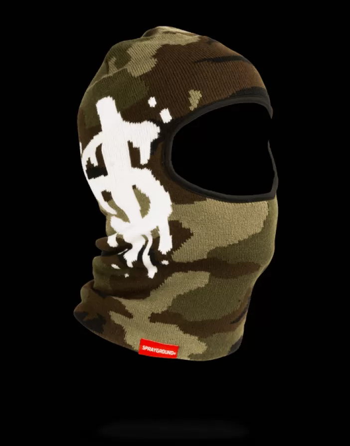 SKI MASKS*Sprayground CAMO MONEY DRIP SKI MASK