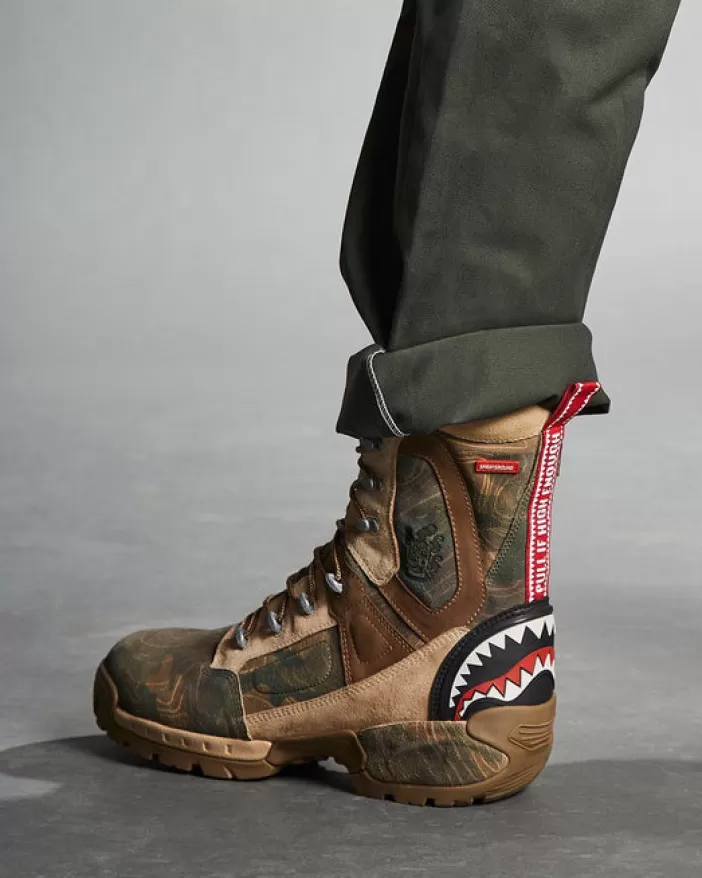BOOTS*Sprayground CAMO TERRAIN FUERZA COBRA PARATROOPER BOOTS - MADE IN COLOMBIA NUMBERED 1/280 PAIRS