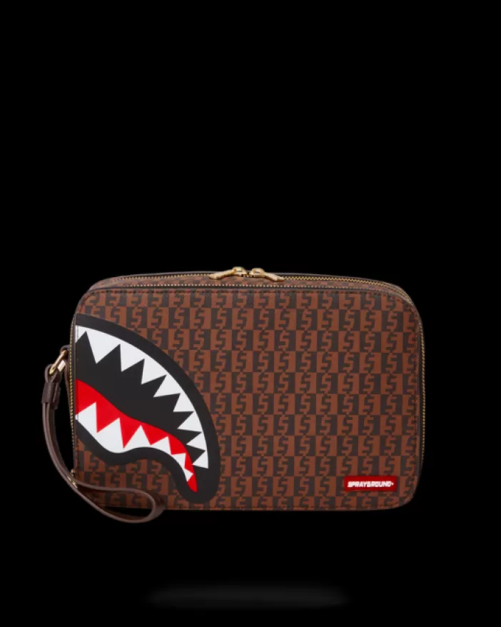 TOILETRIES AKA MONEY BAGS*Sprayground CASHIN CHECKS TOILETRY BAG