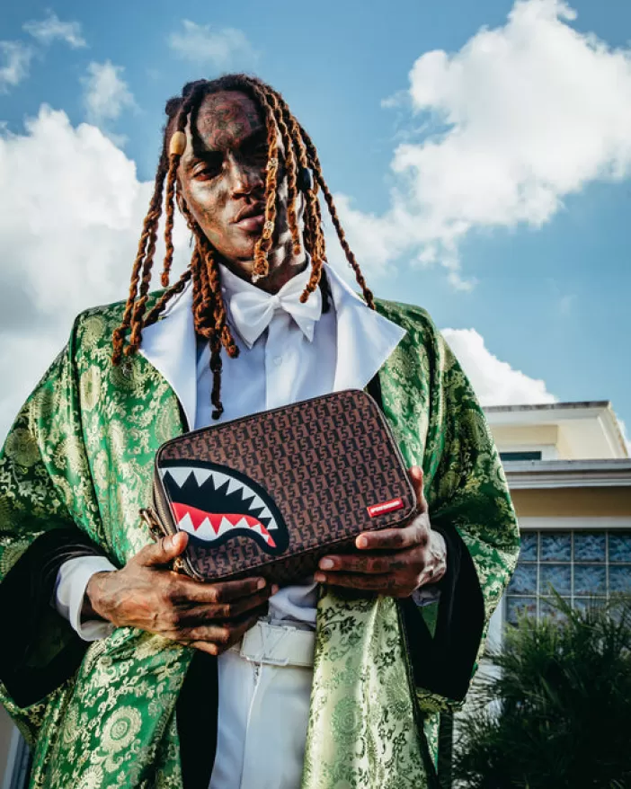 TOILETRIES AKA MONEY BAGS*Sprayground CASHIN CHECKS TOILETRY BAG