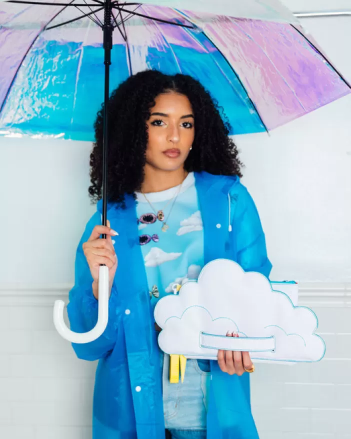 CROSSOVER CLUTCHES*Sprayground CLOUDY WITH A CHANCE OF SHARK CROSSOVER CLUTCH