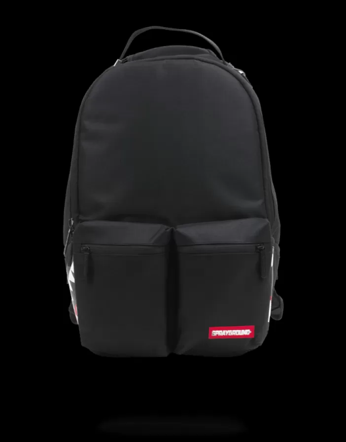BACKPACKS*Sprayground DOUBLE CARGO SIDE SHARK (BLACK)
