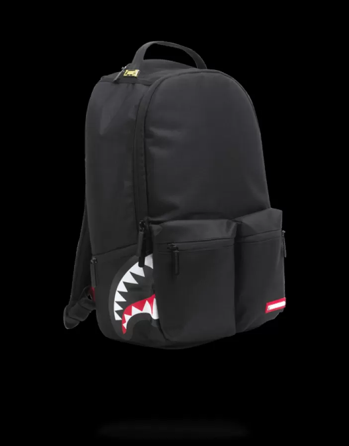 BACKPACKS*Sprayground DOUBLE CARGO SIDE SHARK (BLACK)