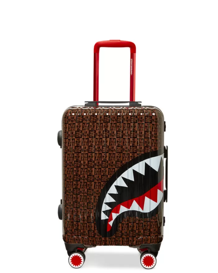 CARRY-ON LUGGAGE*Sprayground FRENZY SHARKS SHARKNAUTICS HARDSHELL CARRY-ON LUGGAGE