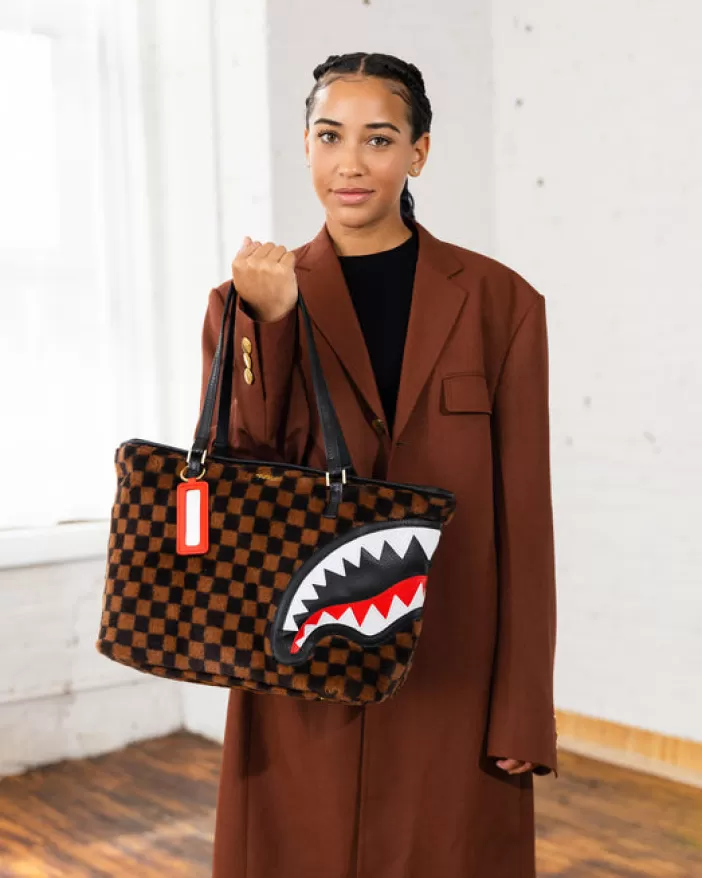 TOTES | HANDBAGS*Sprayground FURRR SHARKS IN PARIS TOTE