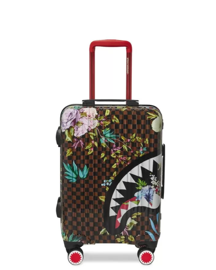 CARRY-ON LUGGAGE*Sprayground GARDEN OF SHARKS SHARKNAUTICS HARDSHELL CARRY-ON LUGGAGE