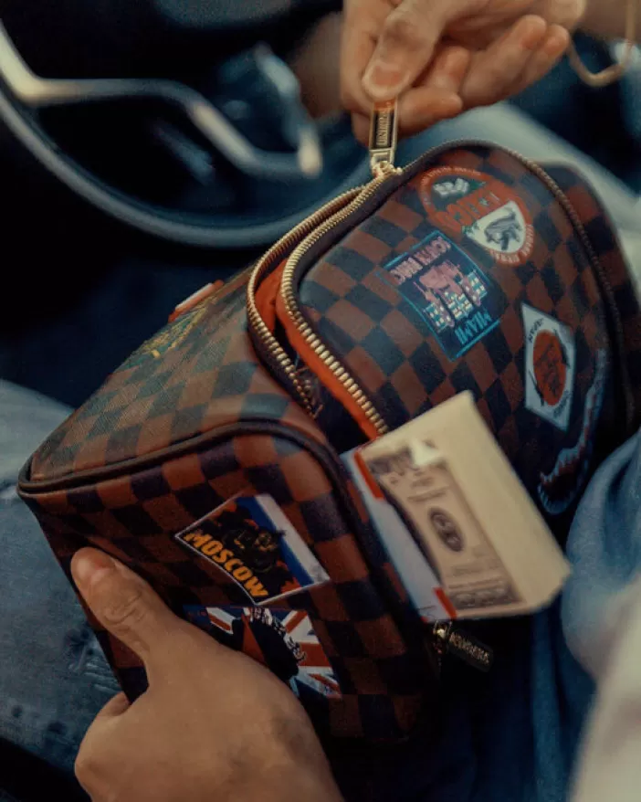 TOILETRIES AKA MONEY BAGS*Sprayground GLOBAL MOGUL TOILETRY BAG