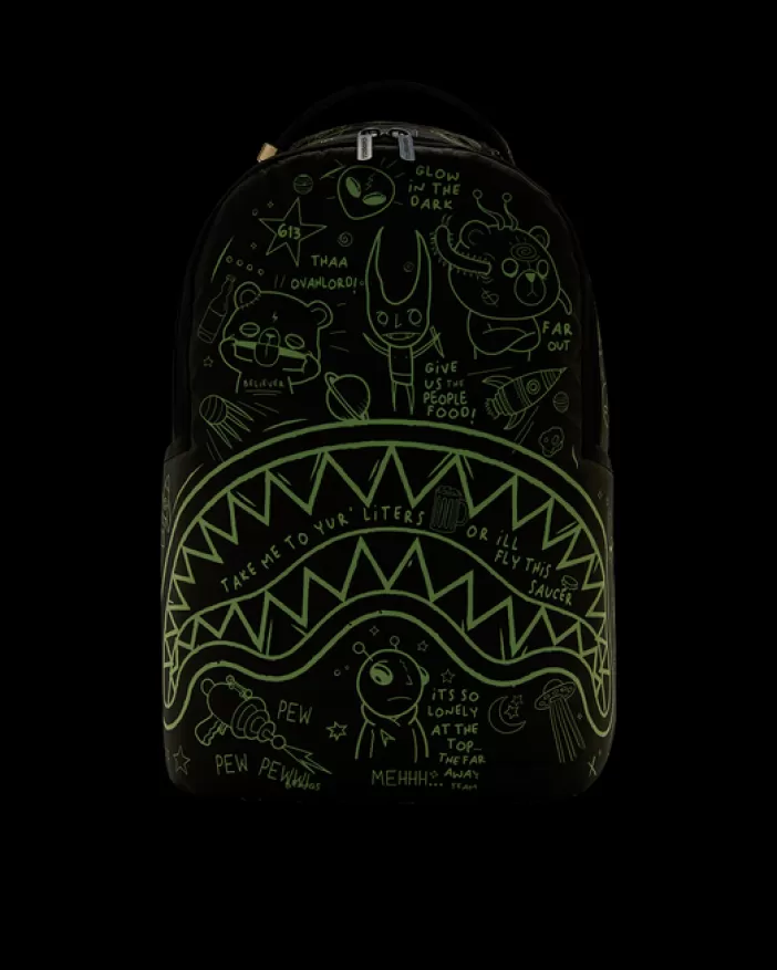 BACKPACKS*Sprayground GLOW THE SPACE BACKPACK (GLOW IN THE DARK EFFECT)