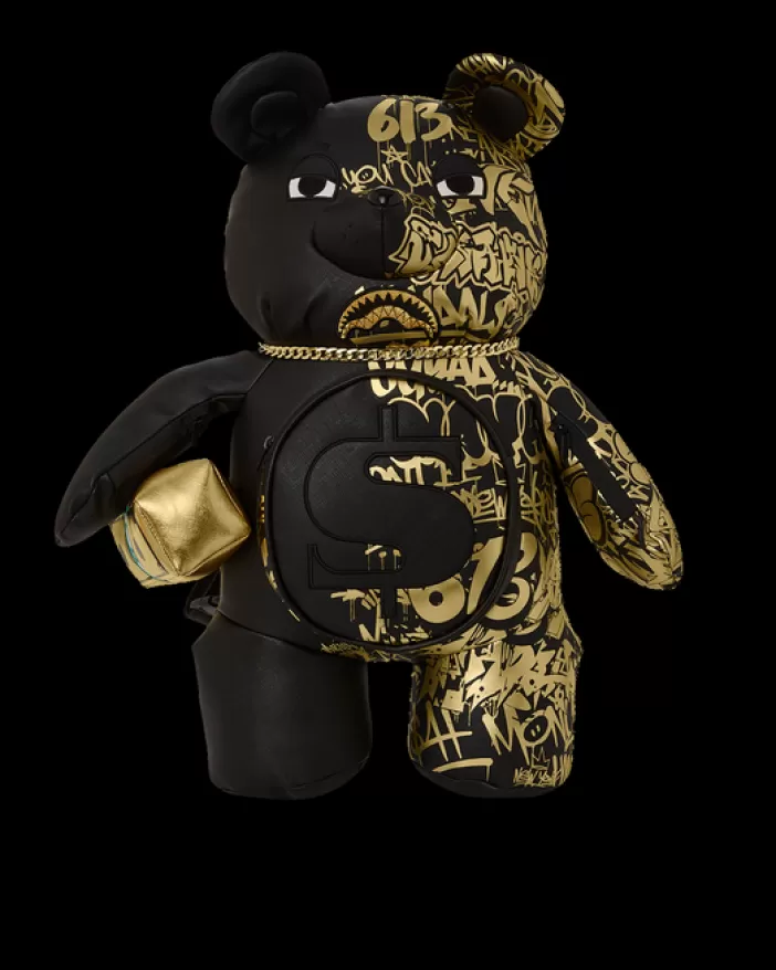 TEDDY BEAR BACKPACKS | BACKPACKS*Sprayground HALF GRAFF GLIDE MONEYBEAR TEDDYBEAR BACKPACK