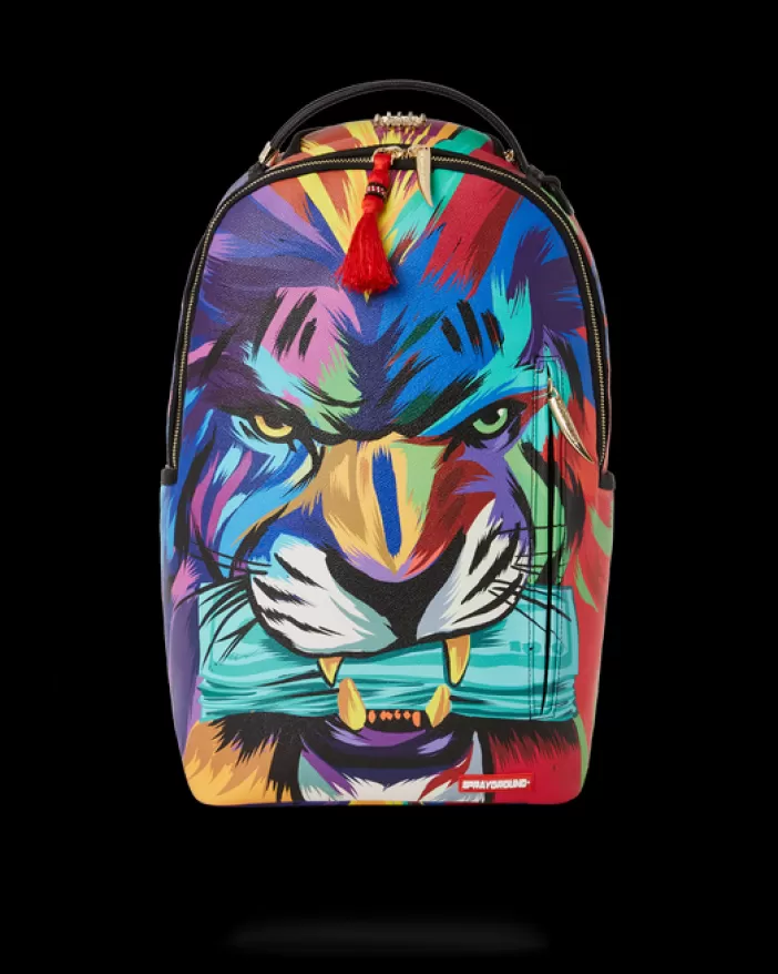 BACKPACKS*Sprayground HEAR MY ROAR A.i.6 SANDFLOWER COLLAB BACKPACK (DLXV)
