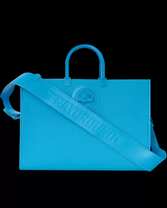 TOTES | HANDBAGS*Sprayground HEAVY METAL SHARK BLUE TORTUGA TOTE