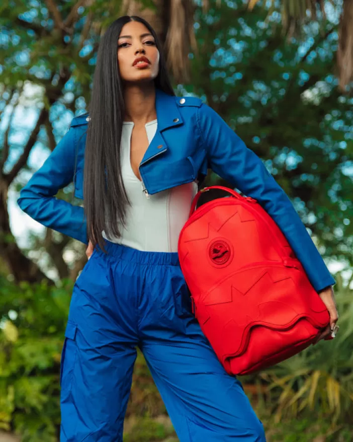 BACKPACKS*Sprayground HEAVY METAL SHARK RED BACKPACK (DLXV)