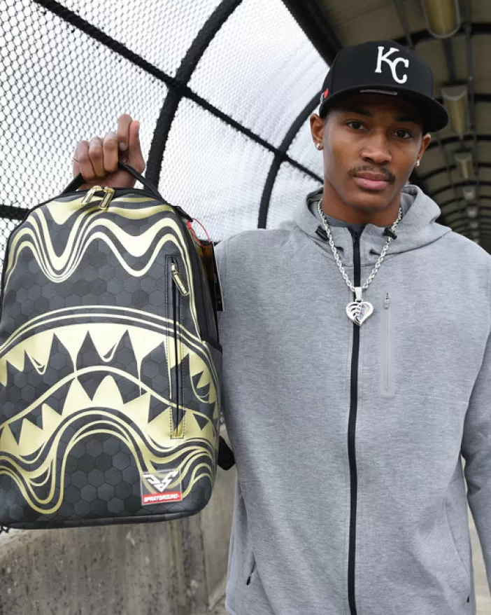 BACKPACKS*Sprayground HONEYCOMB DEVONTA SMITH COLLAB BACKPACK