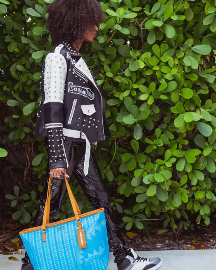 TOTES*Sprayground ILLUCHAINS TURQ TOTE