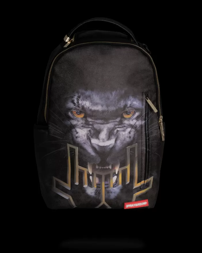 BACKPACKS*Sprayground JESSE LINGARD JUNGLE BLACK PANTHER BACKPACK