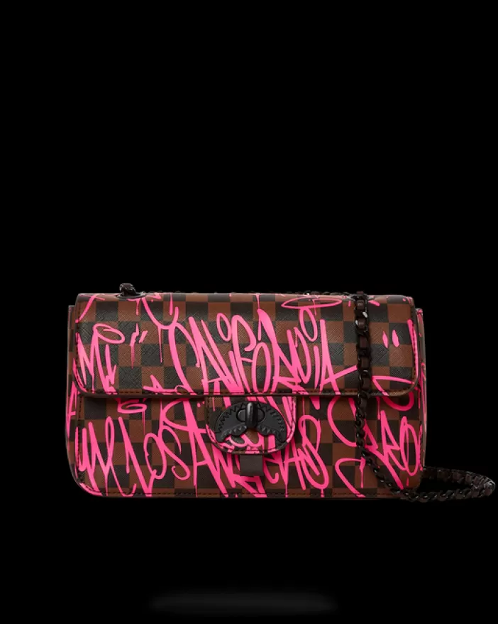 HANDBAGS*Sprayground JETGRAPHIX SHARKCHAIN HANDBAG