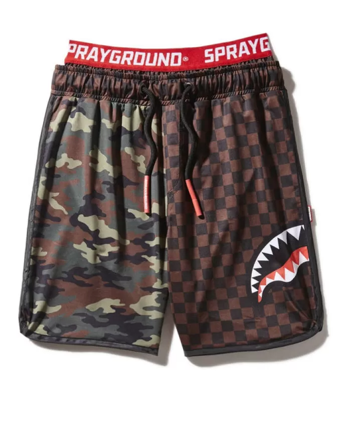 SWIMWEAR*Sprayground KIDS CHECKS u0026 CAMO SWIM TRUNKS