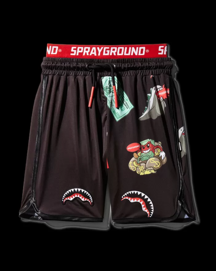 SWIMWEAR*Sprayground KIDS PATCH ALL-IN SWIM TRUNKS (BLACK)