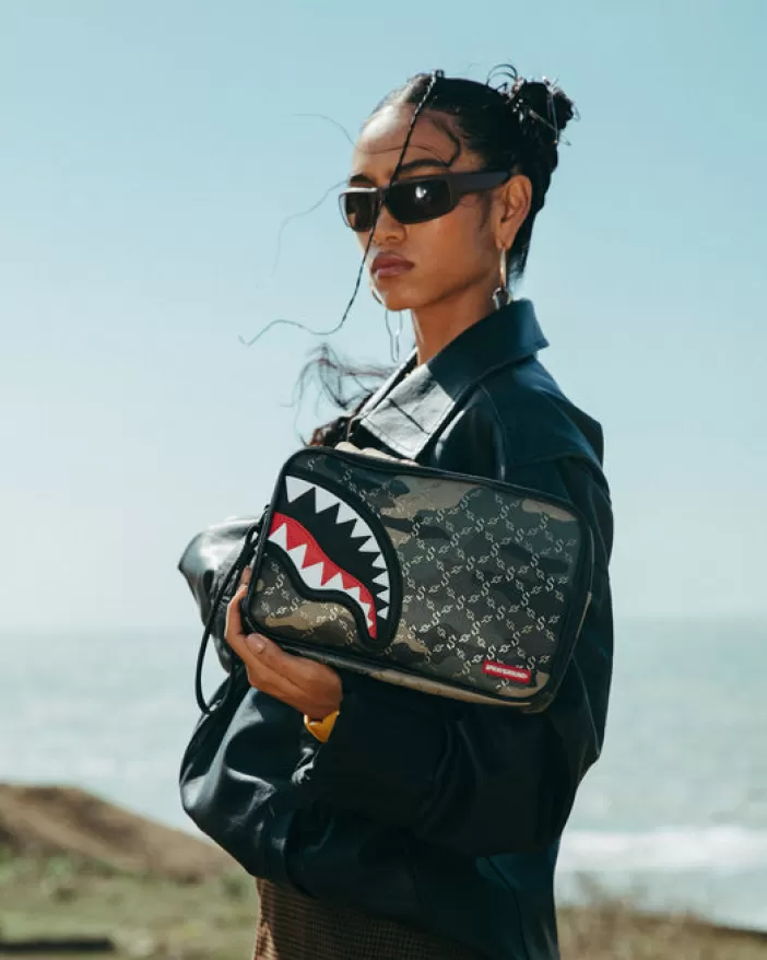 TOILETRIES AKA MONEY BAGS*Sprayground LASERS BLAZIN TOILETRY BRICKSIDE BAG