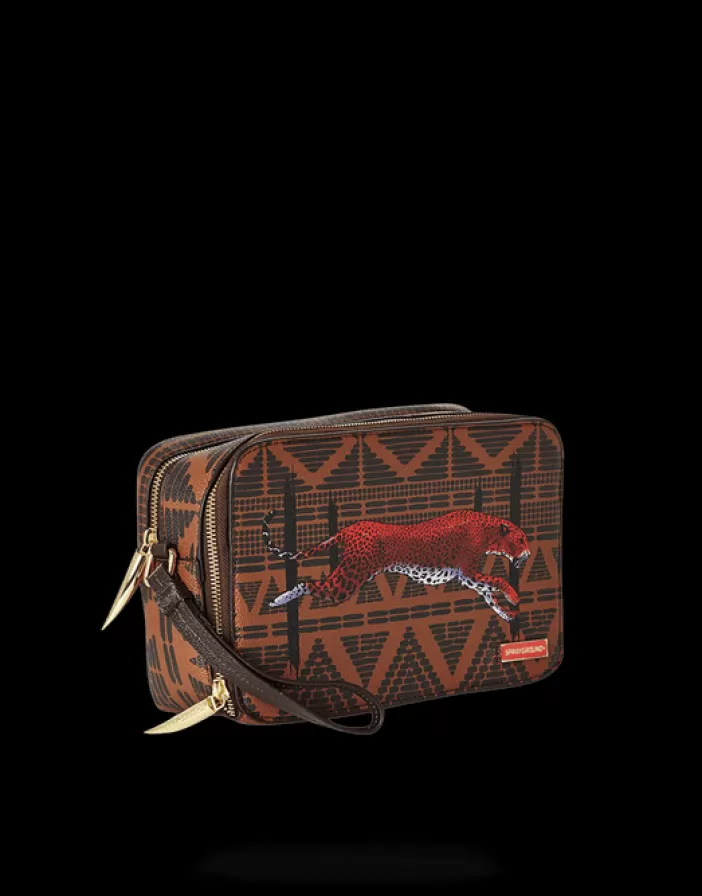 TOILETRIES AKA MONEY BAGS*Sprayground LEOPARDS IN PARIS TOILETRY AKA MONEY BAG