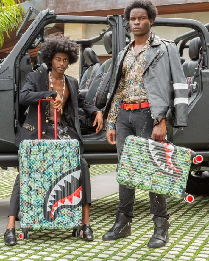 FULL-SIZE LUGGAGE*Sprayground MAMA I MADE IT SHARKITECTURE HARDSHELL FULL-SIZE LUGGAGE