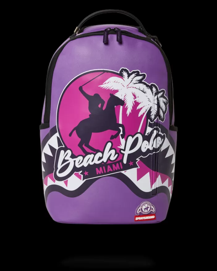 BACKPACKS*Sprayground MIAMI BEACH POLO COLLAB BACKPACK (DLXV-PURPLE)
