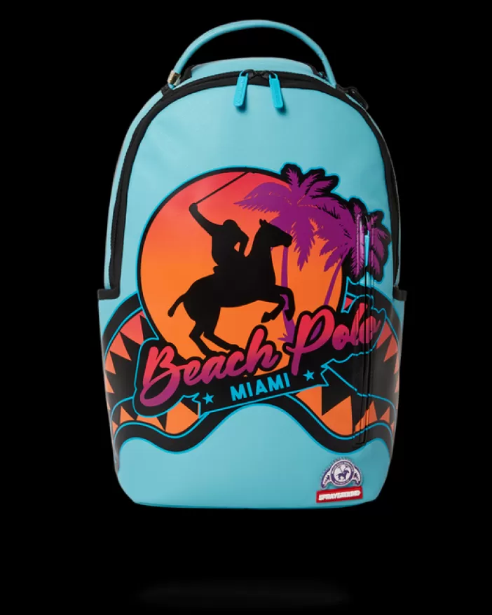 BACKPACKS*Sprayground MIAMI BEACH POLO COLLAB BACKPACK (DLXV-SKY)