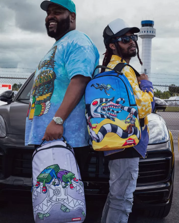 BACKPACKS*Sprayground MONEY BOYS I MAKE MONEY WHILE I SLEEP KNAPSACK (DLXR)