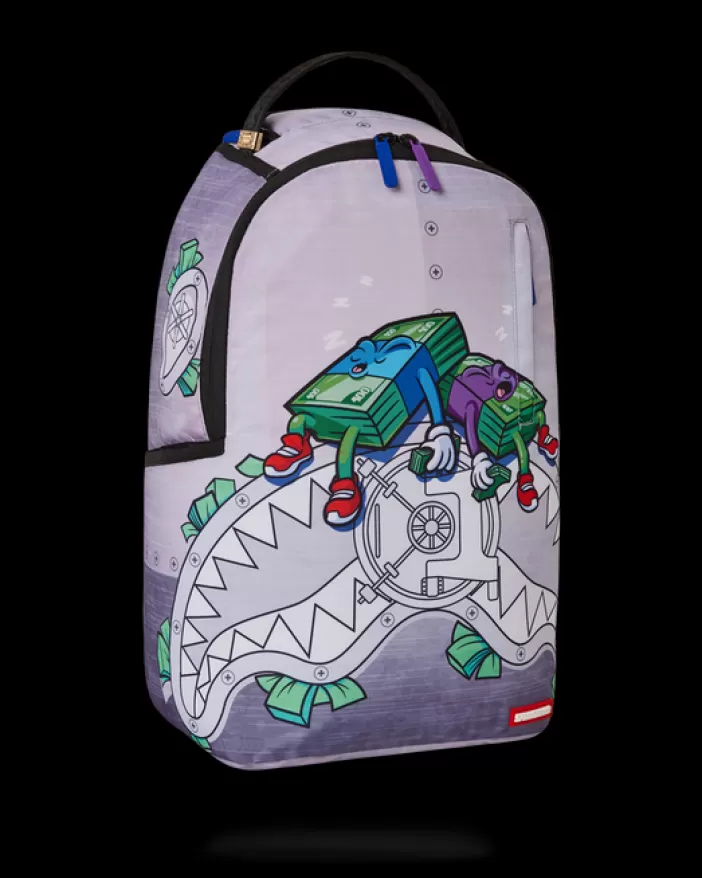 BACKPACKS*Sprayground MONEY BOYS I MAKE MONEY WHILE I SLEEP KNAPSACK (DLXR)