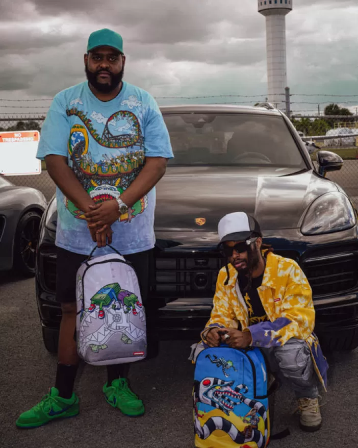 BACKPACKS*Sprayground MONEY BOYS I MAKE MONEY WHILE I SLEEP KNAPSACK (DLXR)