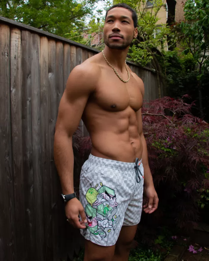 SWIMWEAR*Sprayground MONEY BOYS SANDBAR SWIM TRUNKS