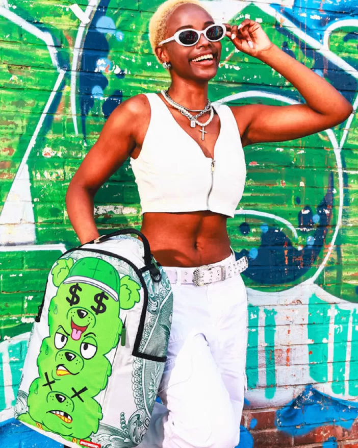 BACKPACKS*Sprayground MONEYBEAR SEEING TRIPLE BACKPACK