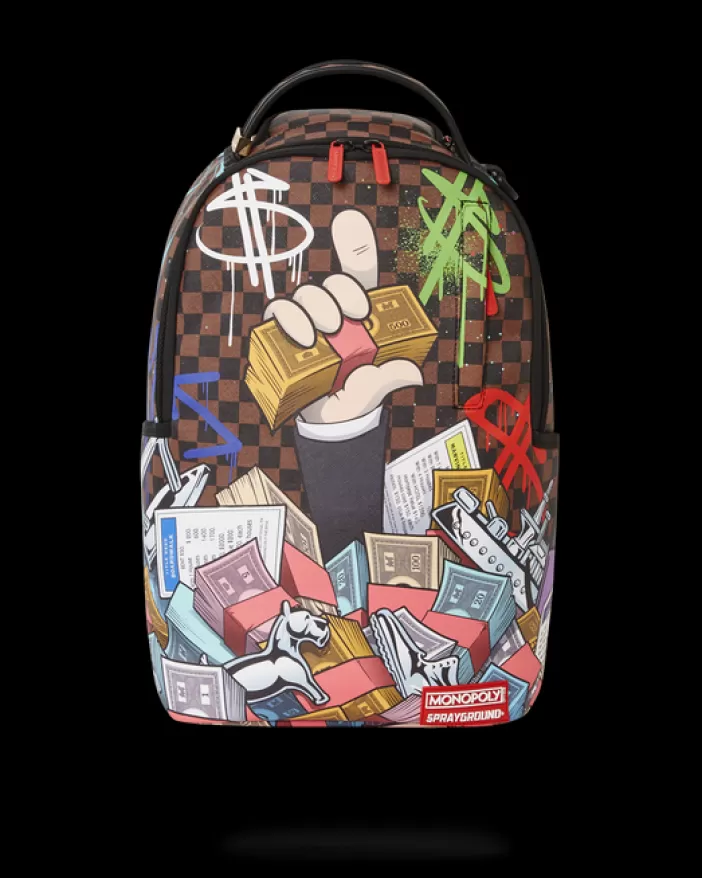 BACKPACKS*Sprayground MONOPOLY CAN NEVER BE TOO RICH (DLXV)
