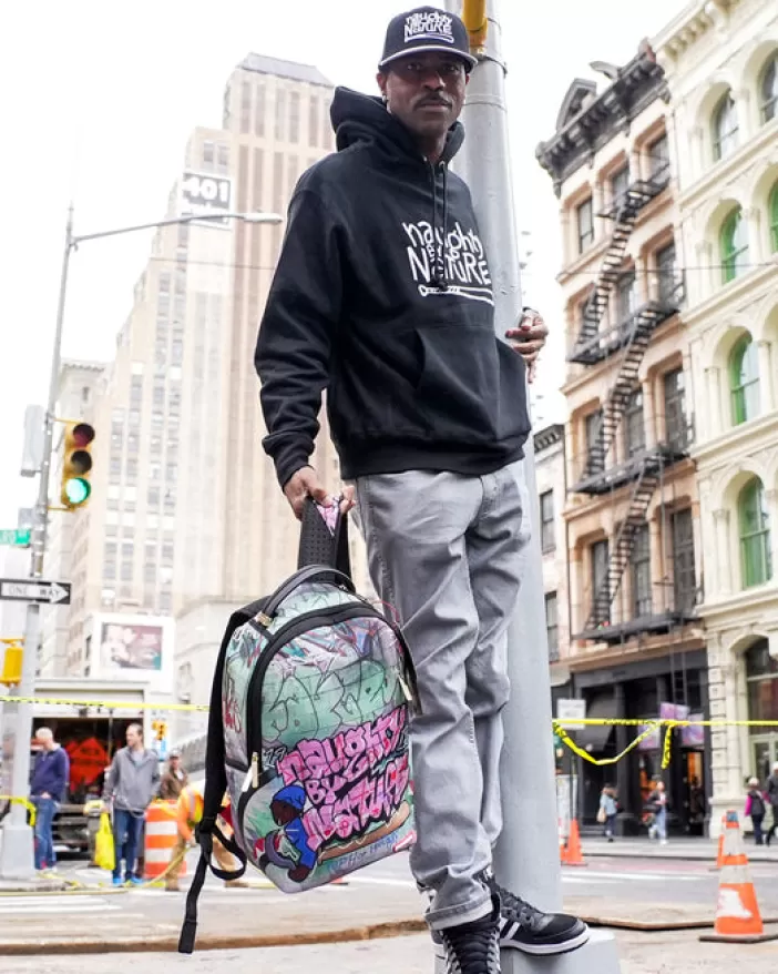 BACKPACKS*Sprayground NAUGHTY BY NATURE HIP HOP HOORAY 30TH ANNIVERSARY COLLAB BACKPACK