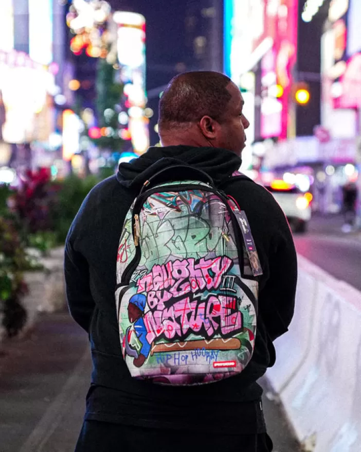 BACKPACKS*Sprayground NAUGHTY BY NATURE HIP HOP HOORAY 30TH ANNIVERSARY COLLAB BACKPACK
