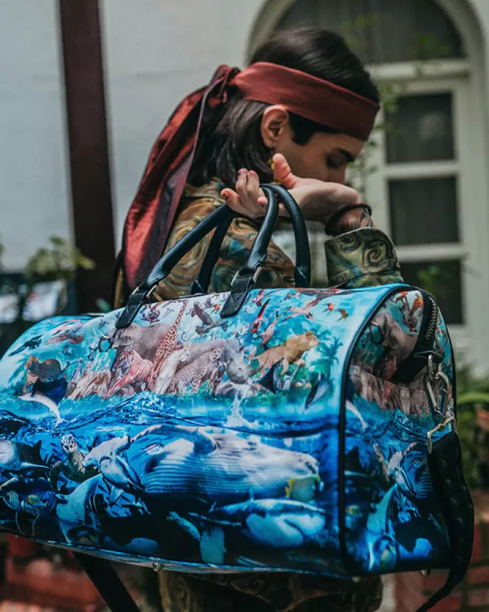DUFFLES*Sprayground NOAHS SH-ARK LARGE DUFFLE