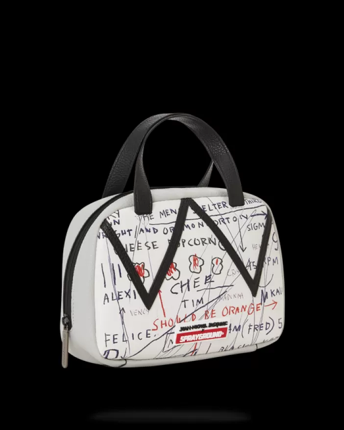 HANDBAGS*Sprayground OFFICIAL BASQUIAT UNTITLED (CHEESE POPCORN) 1983 HANDBAG