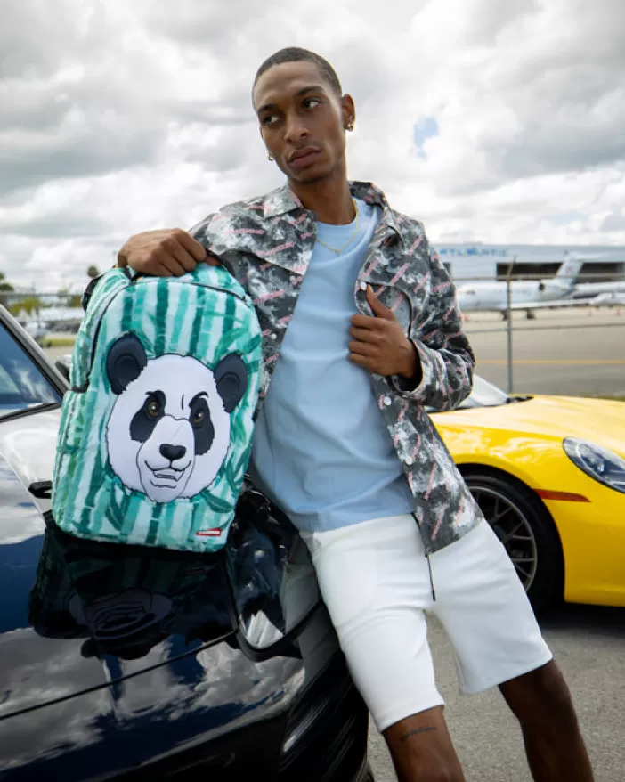 BACKPACKS*Sprayground PANDA COZY VELOUR FUR BACKPACK