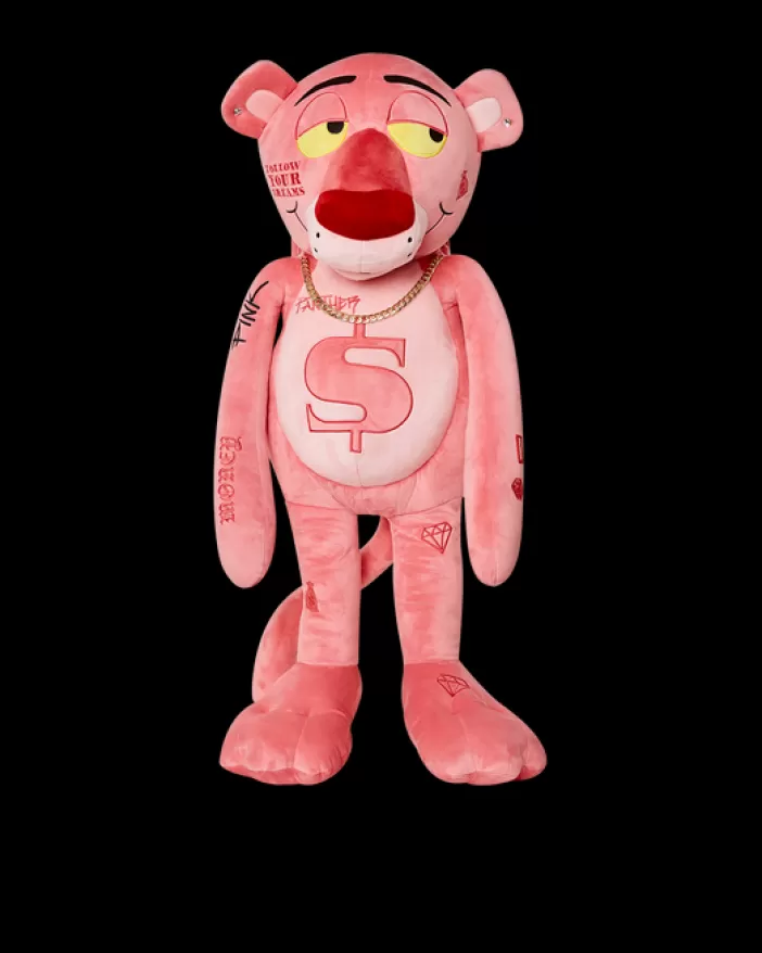 TEDDY BEAR BACKPACKS*Sprayground PINK PANTHER UP TO NO GOOD TEDDY BEAR BACKPACK