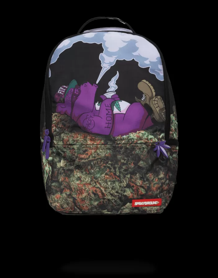 BACKPACKS*Sprayground PURPLE HAZE GANJA BEAR