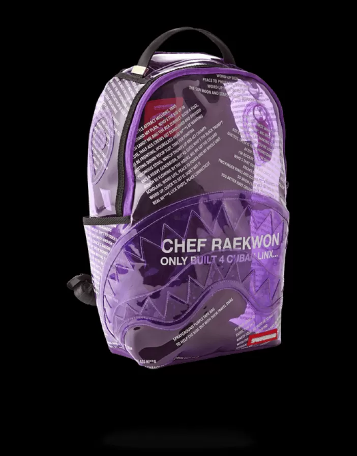 BACKPACKS*Sprayground RAEKWON PURPLE TAPE SHARK