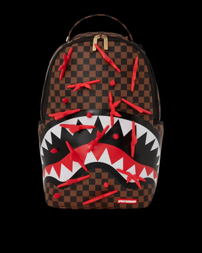BACKPACKS*Sprayground REAL 3D NINJA STARS SMASHED BACKPACK (DLXV)