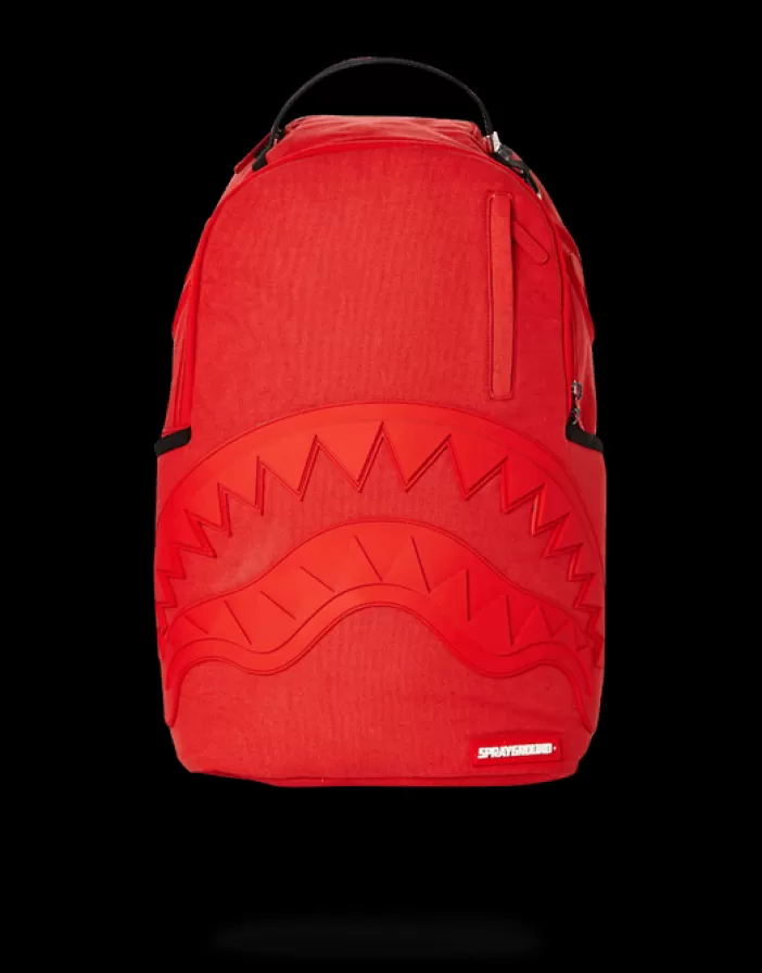 BACKPACKS*Sprayground RED GHOST RUBBER SHARK