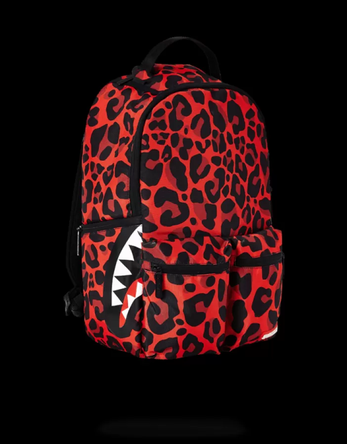 BACKPACKS*Sprayground RED LEOPARD DOUBLE CARGO